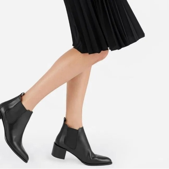 Everlane The Heel Boot Chelsea Boots Size 10.5 Black - Picture 1 of 16